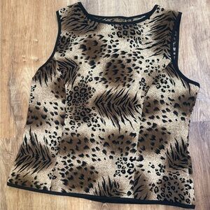 Leopard Print Sleeveless Top